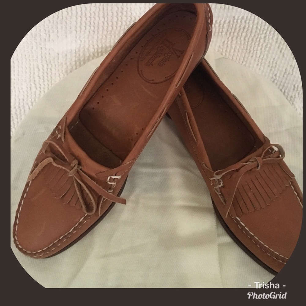 Virginia Highlands, cognac leather loafers. Sz 12M